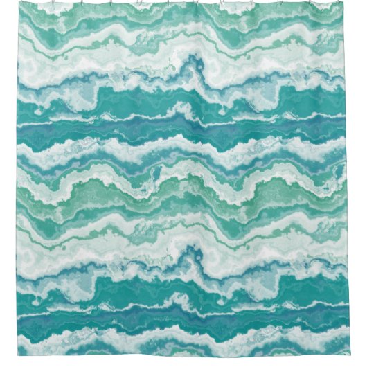 Rideaux De Douche mousse de mer marbrée : (Devant)