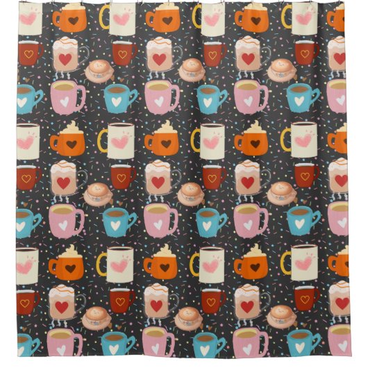 RIDEAUX DE DOUCHE MUGS (Devant)