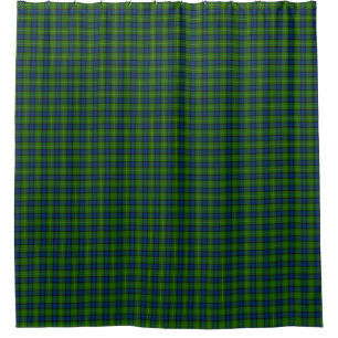 Rideaux De Douche Muir Moore écossais vert bleu plaid