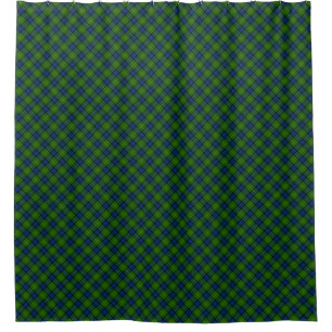 Rideaux De Douche Muir Moore écossais vert bleu plaid