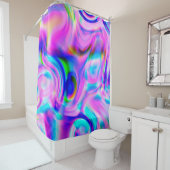 Rideaux De Douche Multicolor abstract background. Colorful pattern. (En situation)