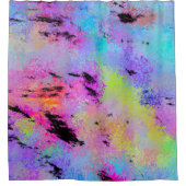 Rideaux De Douche Multicolor Abstrait (Devant)