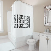 RIDEAUX DE DOUCHE MUM BINAIRE (En situation)