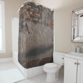 Rideaux De Douche Mur avec briques cassées (En situation)