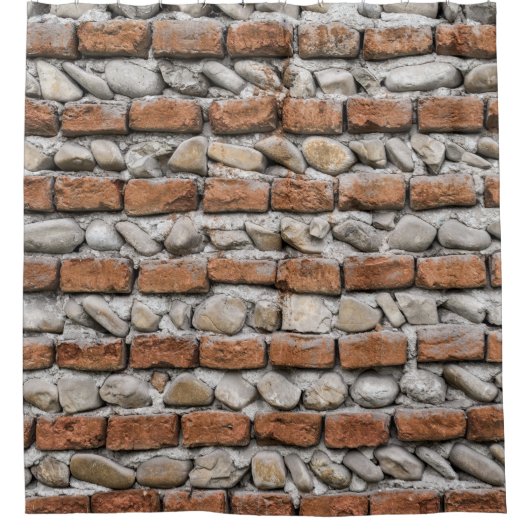 Rideaux De Douche mur de briques Brown (Devant)