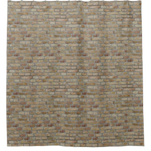 Rideaux De Douche Mur de briques brunes Un motif original