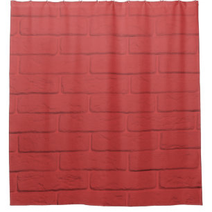 Rideaux De Douche mur de briques rouges