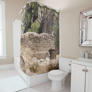 Rideaux De Douche Mur de pierre dans un canyon du désert