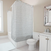 Rideaux De Douche Mur en brique blanche (En situation)