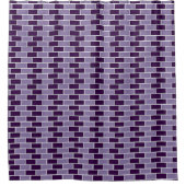 Rideaux De Douche Mur en briques violettes Motif sans couture (Devant)