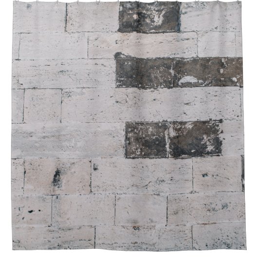 Rideaux De Douche Mur en ciment gris (Devant)