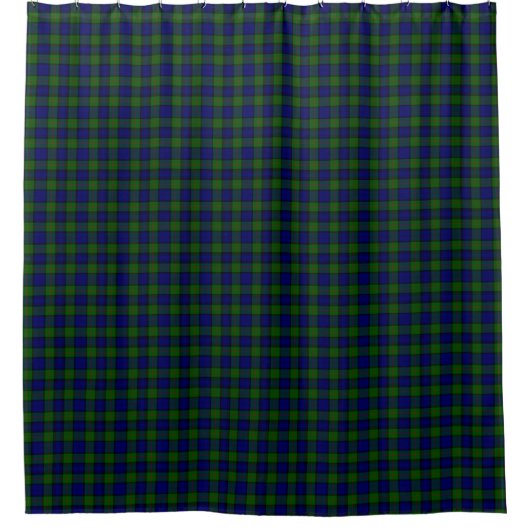 Rideaux De Douche Murray tartan bleu vert plaid (Devant)