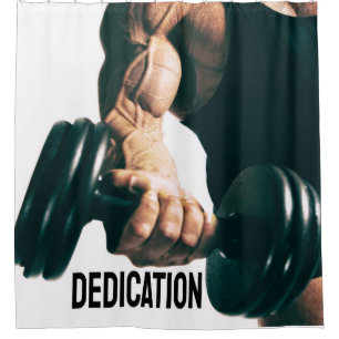 Rideaux De Douche Muscles d'exercices de motivation de la danse