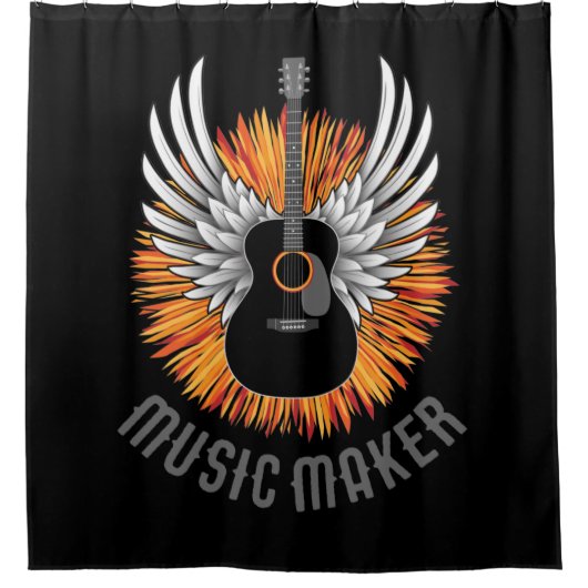 Rideaux De Douche Music Maker (guitare) (Devant)