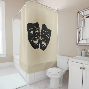 Rideaux De Douche Musique antique et masques de théâtre
