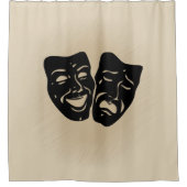 Rideaux De Douche Musique antique et masques de théâtre (Devant)