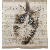 Rideaux De Douche Musique de Kitty de ragondin du Maine (Devant)