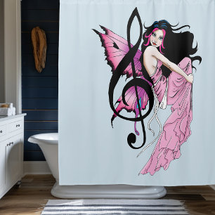 Rideaux De Douche Musique Note Fée