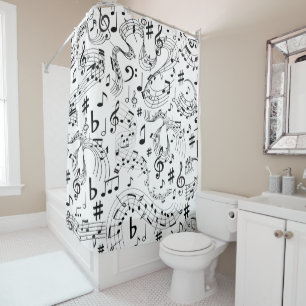 Rideaux De Douche Musique, notes musicales