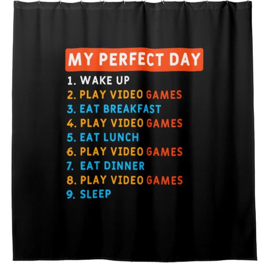 Rideaux De Douche My Perfect Day - Jeu (Devant)