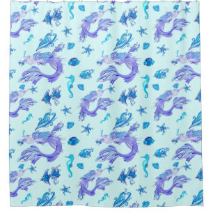 Rideaux De Douche Mystic Fairy Purple Créature