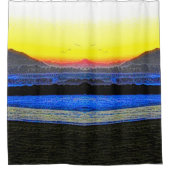 Rideaux De Douche Mystic Sunset Double Vision (Devant)