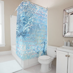 Rideaux De Douche Mystique océan rêves hippocampe méduse poisson tur