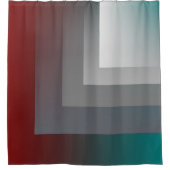 Rideaux De Douche N - turquoise gris bordeaux (Devant)