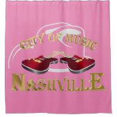 Rideaux De Douche Nashville. City of music (Devant)