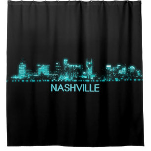 Rideaux De Douche Nashville Skyline