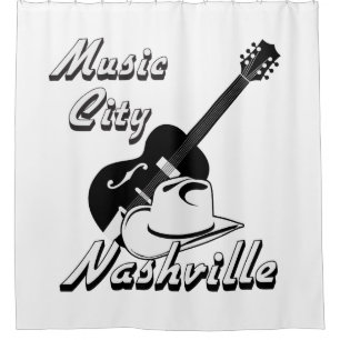 Rideaux De Douche Nashville. Ville de musique