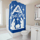 Rideaux De Douche Nativité True Story Noël (En situation)