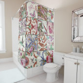 Rideaux De Douche Nature Patchwork : Chic Arrière - plan sans coutur (En situation)