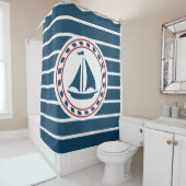 Rideaux De Douche Nautical design (En situation)