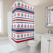 Rideaux De Douche Nautical design (En situation)