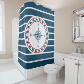 Rideaux De Douche Nautical design (En situation)