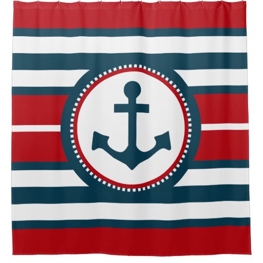 Rideaux De Douche Nautical design (Devant)