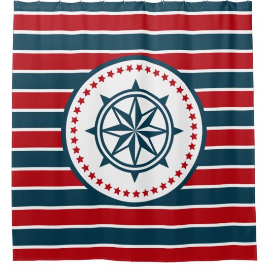 Rideaux De Douche Nautical design (Devant)