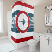 Rideaux De Douche Nautical design (En situation)