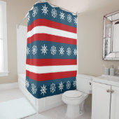 Rideaux De Douche Nautical themed design (En situation)