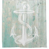 Rideaux De Douche Nautique chic rustique (Devant)