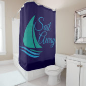 Rideaux De Douche Nautique Envole (En situation)