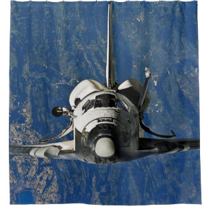 Rideaux De Douche Navette spatiale Discovery photographiée depuis l'