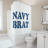 RIDEAUX DE DOUCHE NAVY BRAT (En situation)