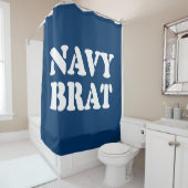 RIDEAUX DE DOUCHE NAVY BRAT (En situation)