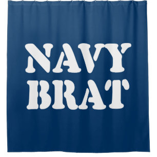 RIDEAUX DE DOUCHE NAVY BRAT