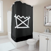 RIDEAUX DE DOUCHE NE PAS LAVER ! (En situation)