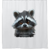 Rideaux De Douche Ne veux pas travailler Raccoon Animal (Devant)