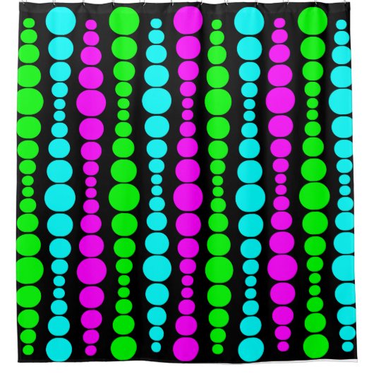 Rideaux De Douche Neon Modern Rectangles (Devant)