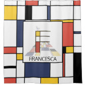 Rideaux De Douche Neoplasticisme Extraordinaire Art Monogramme. Lett (Devant)